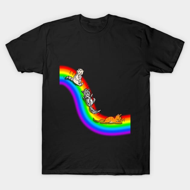 Rainbow Slide of Happiness T-Shirt by cuisinecat